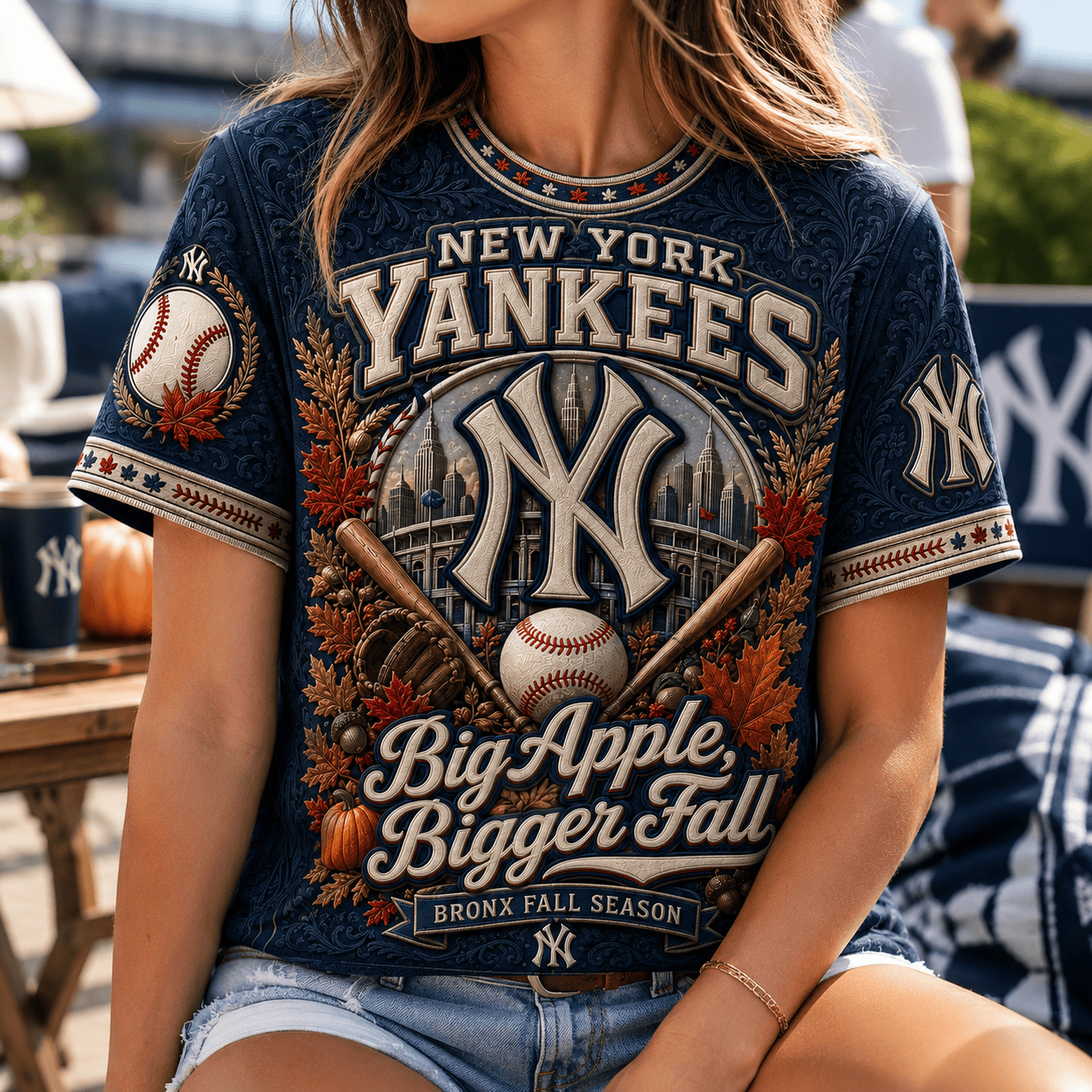PREMIUM NYY 3D EMBOSS SHIRT TTNL