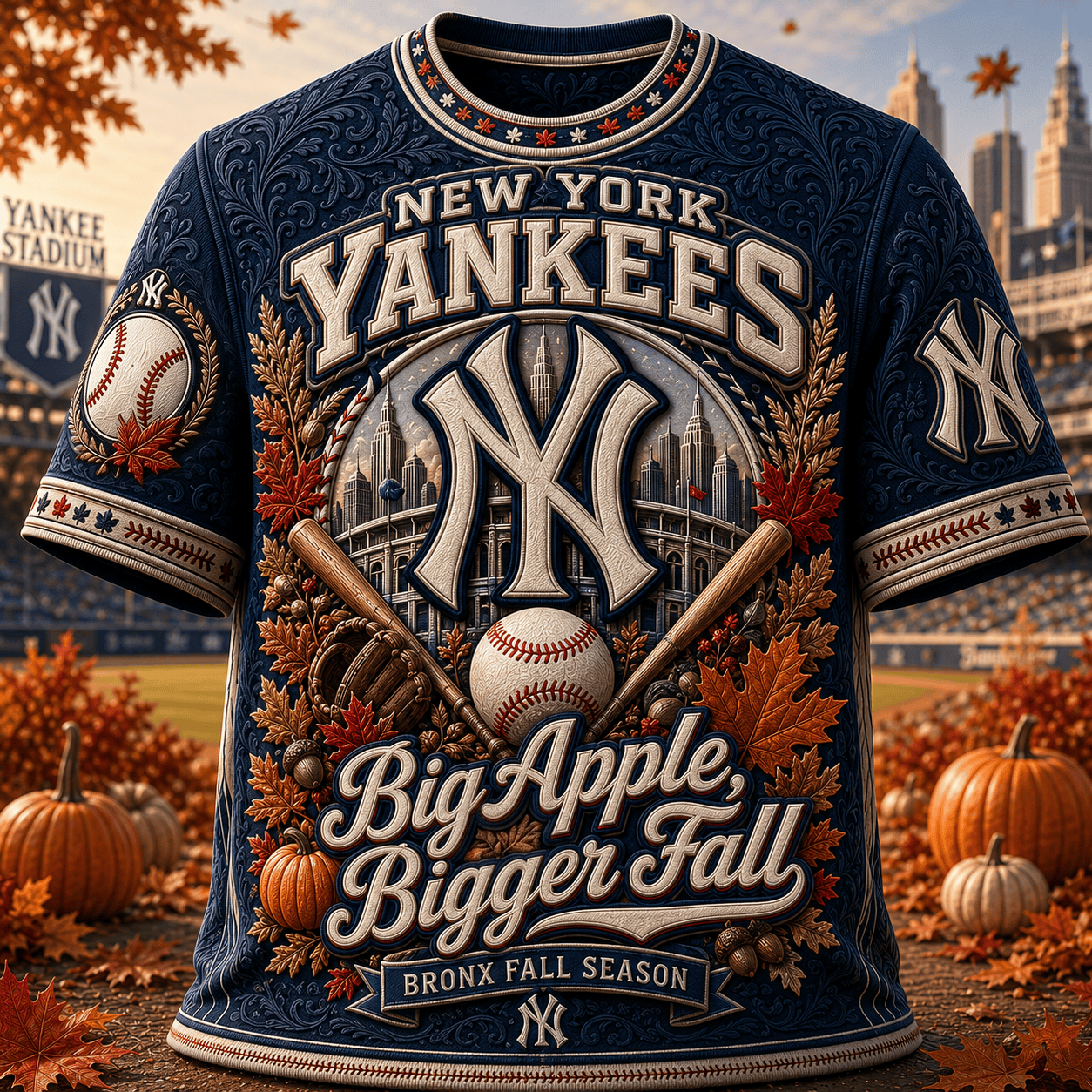 PREMIUM NYY 3D EMBOSS SHIRT TTNL