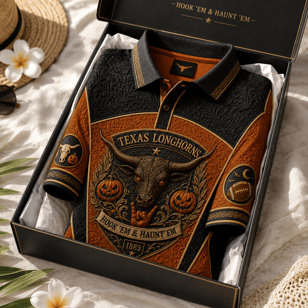 PREMIUM TLS EMBOSS POLO SHIRT HQH