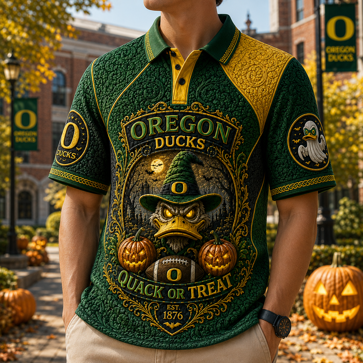 PREMIUM ORD EMBOSS POLO SHIRT HQH