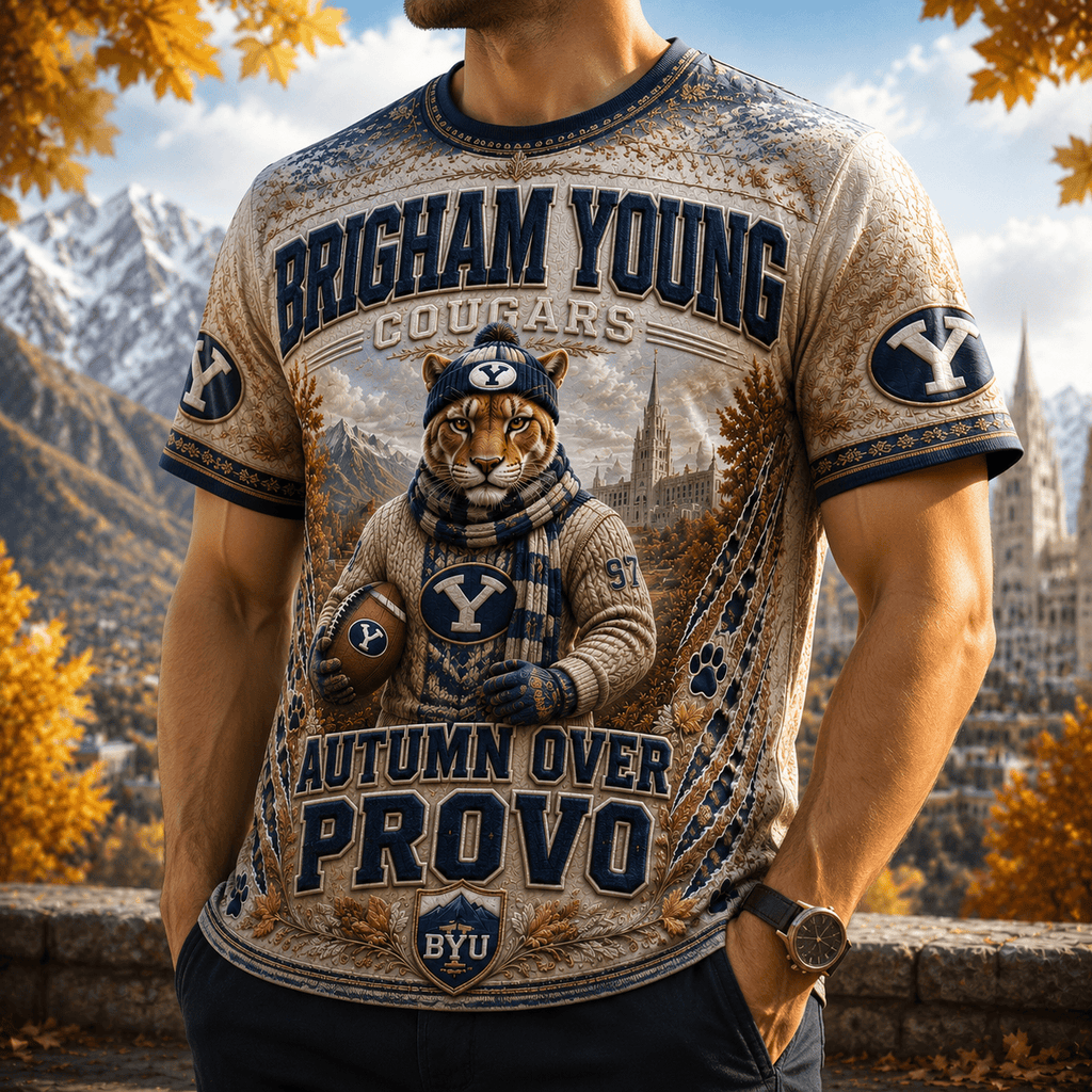 PREMIUM BYU 3D EMBOSS SHIRT NTB