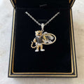 MSTG Solid Gold Chain with Diamond Pendant HTTT