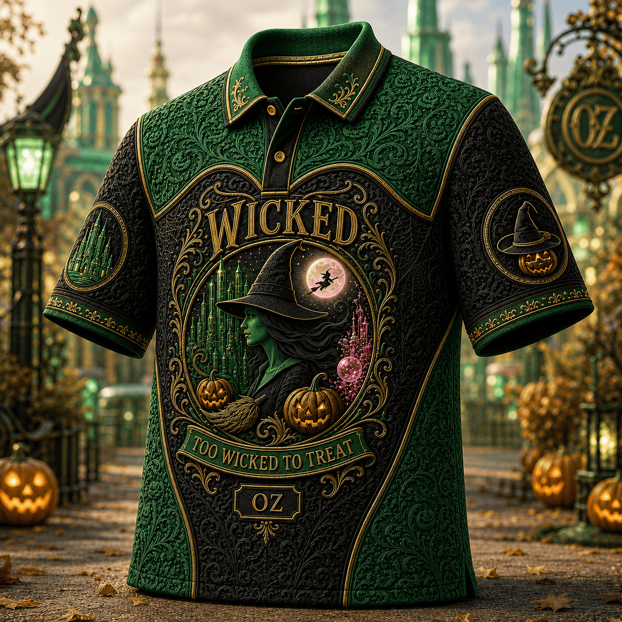 PREMIUM WCKD EMBOSS POLO SHIRT HQH