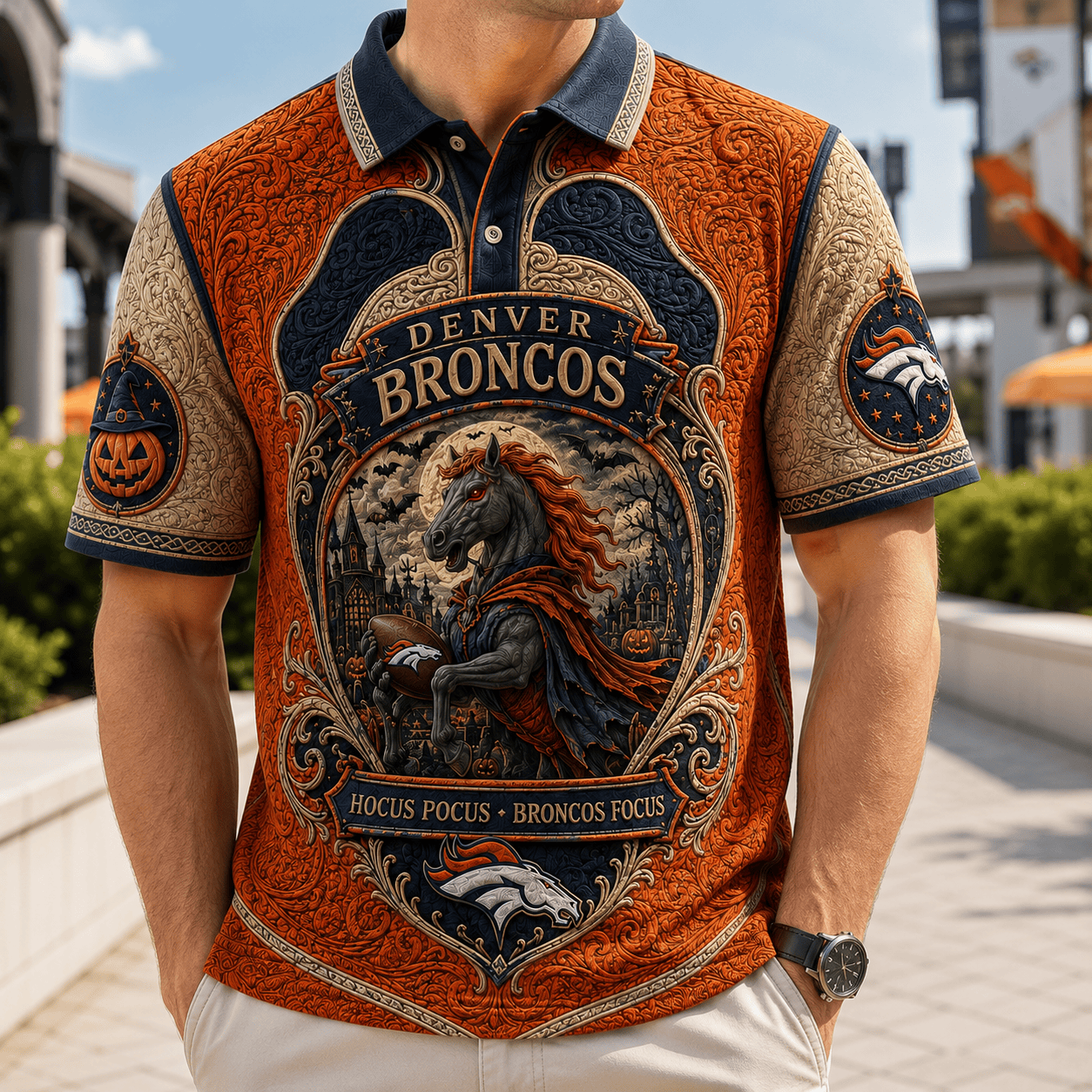 PREMIUM DVBC EMBOSS POLO SHIRT HQH