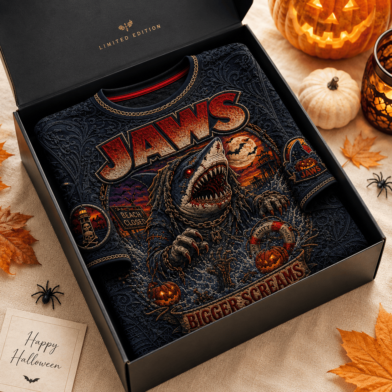 PREMIUM JAWS 3D EMBOSS SHIRT NTVA