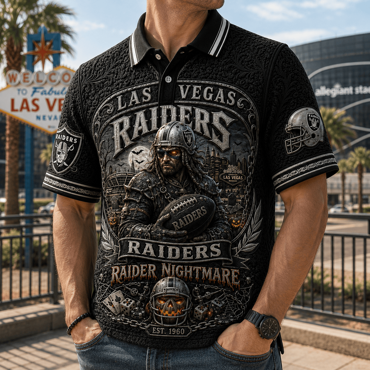 PREMIUM LVR EMBOSS POLO SHIRT NTNA
