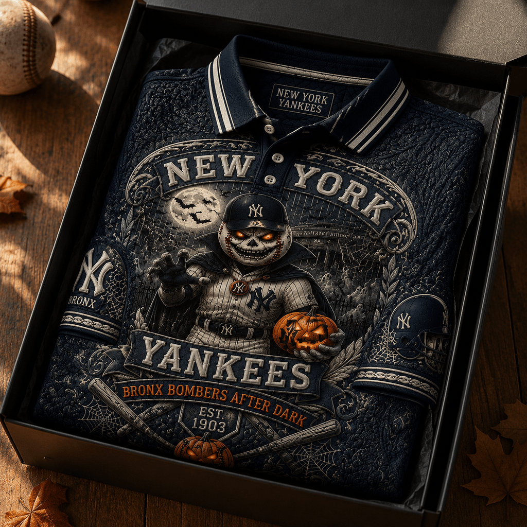 PREMIUM NYY EMBOSS POLO SHIRT NTNA