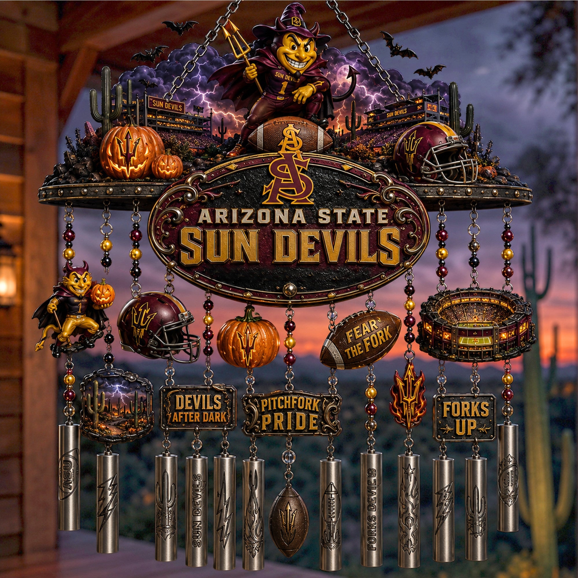 Premium KWC Halloween Wind Chime TNSM