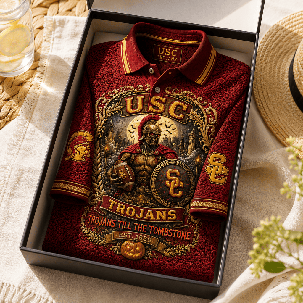 PREMIUM USC EMBOSS POLO SHIRT NTNA