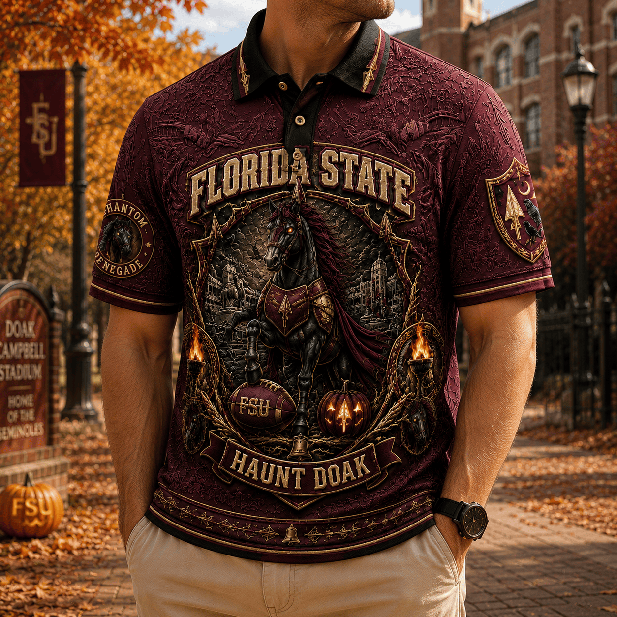 PREMIUM FSS EMBOSS POLO SHIRT NTNA