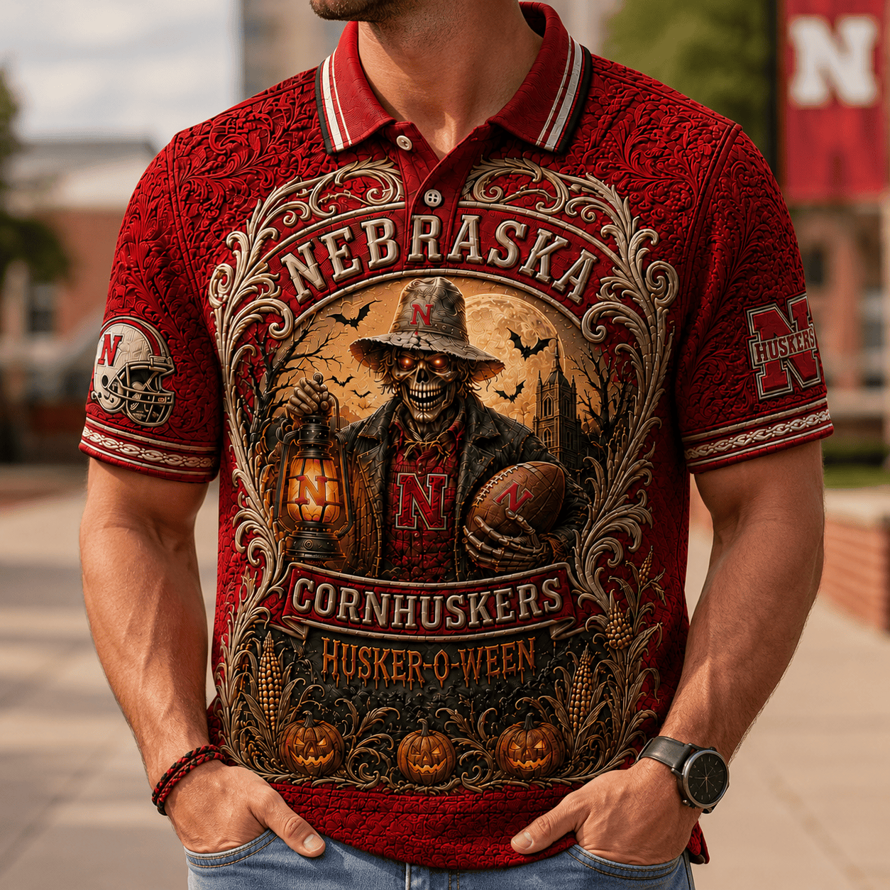 PREMIUM NCH EMBOSS POLO SHIRT NTNA