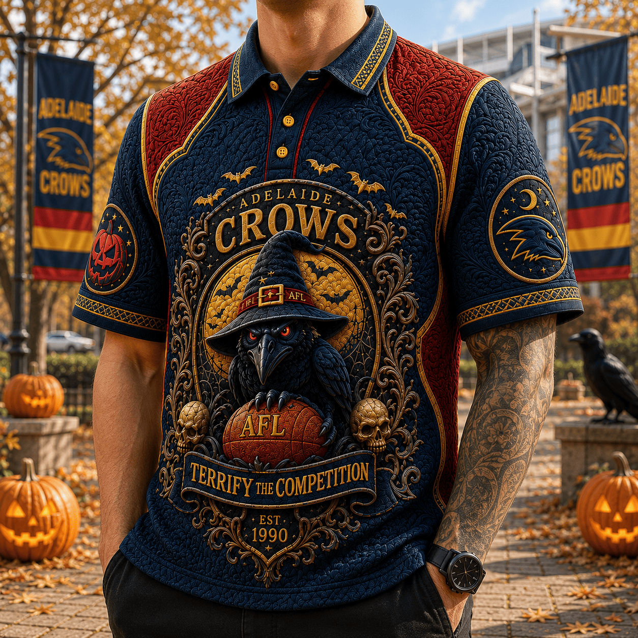 PREMIUM ADLC EMBOSS POLO SHIRT HQH
