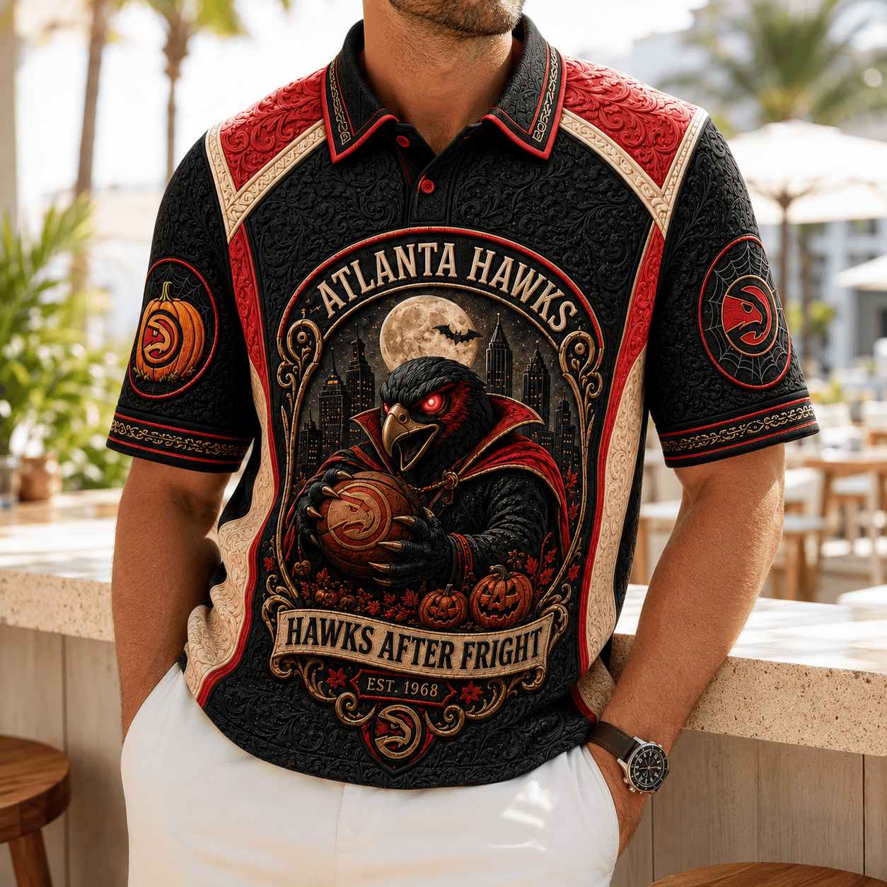 PREMIUM ALH EMBOSS POLO SHIRT HQH