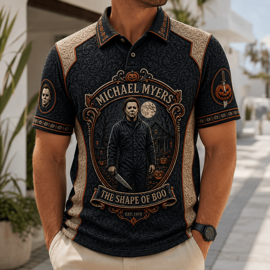 PREMIUM ASH EMBOSS POLO SHIRT HQH