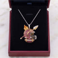 FSS Solid Gold Chain with Diamond Pendant HTTT