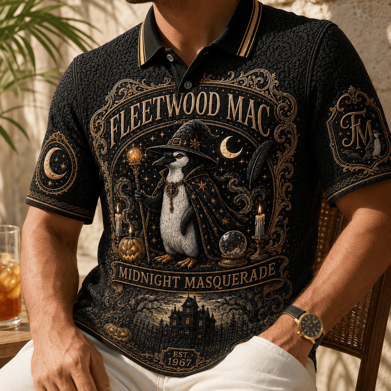 PREMIUM FLM EMBOSS POLO SHIRT NTNA