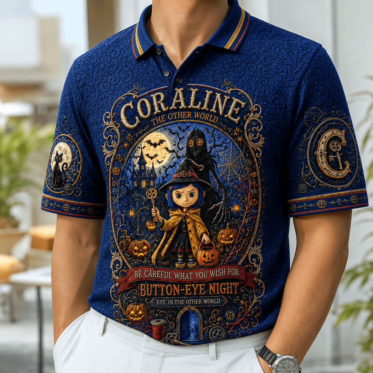 PREMIUM CRL EMBOSS POLO SHIRT NTNA