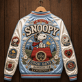PREMIUM SPNY SATIN BASEBALL JACKET LNTH