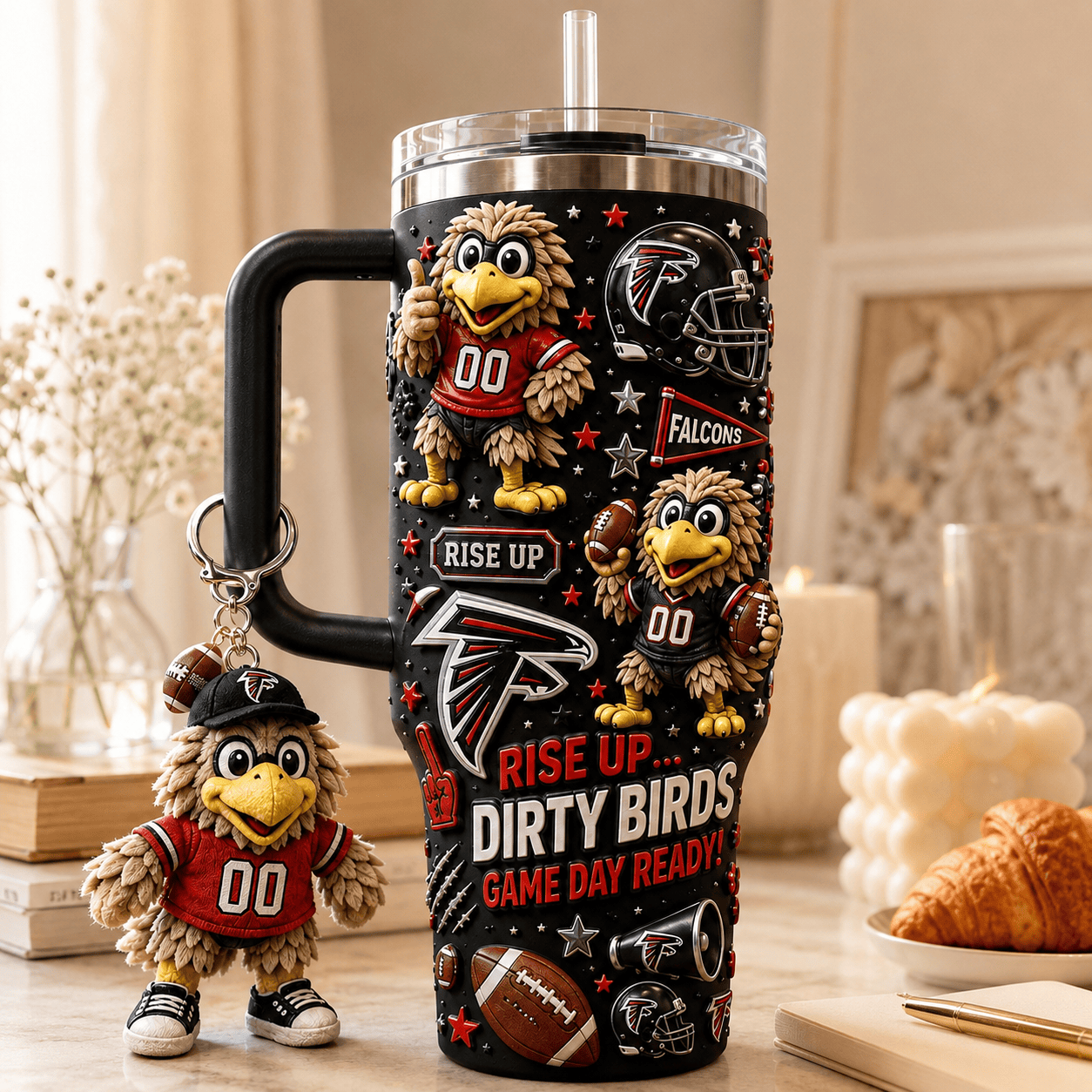 ATF 40oz Tumbler With Handle DNBN