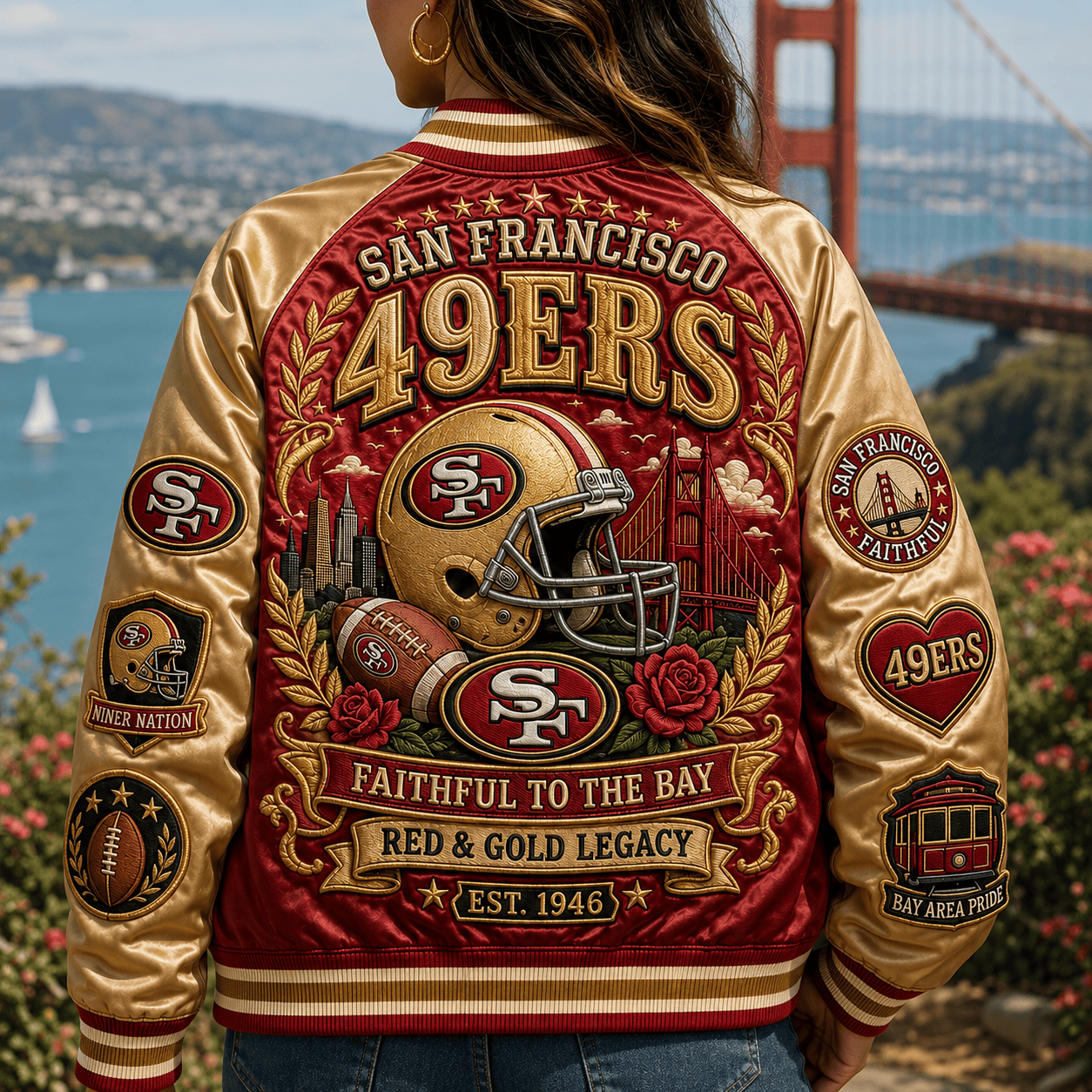 PREMIUM SF49 SATIN BASEBALL JACKET NTNA