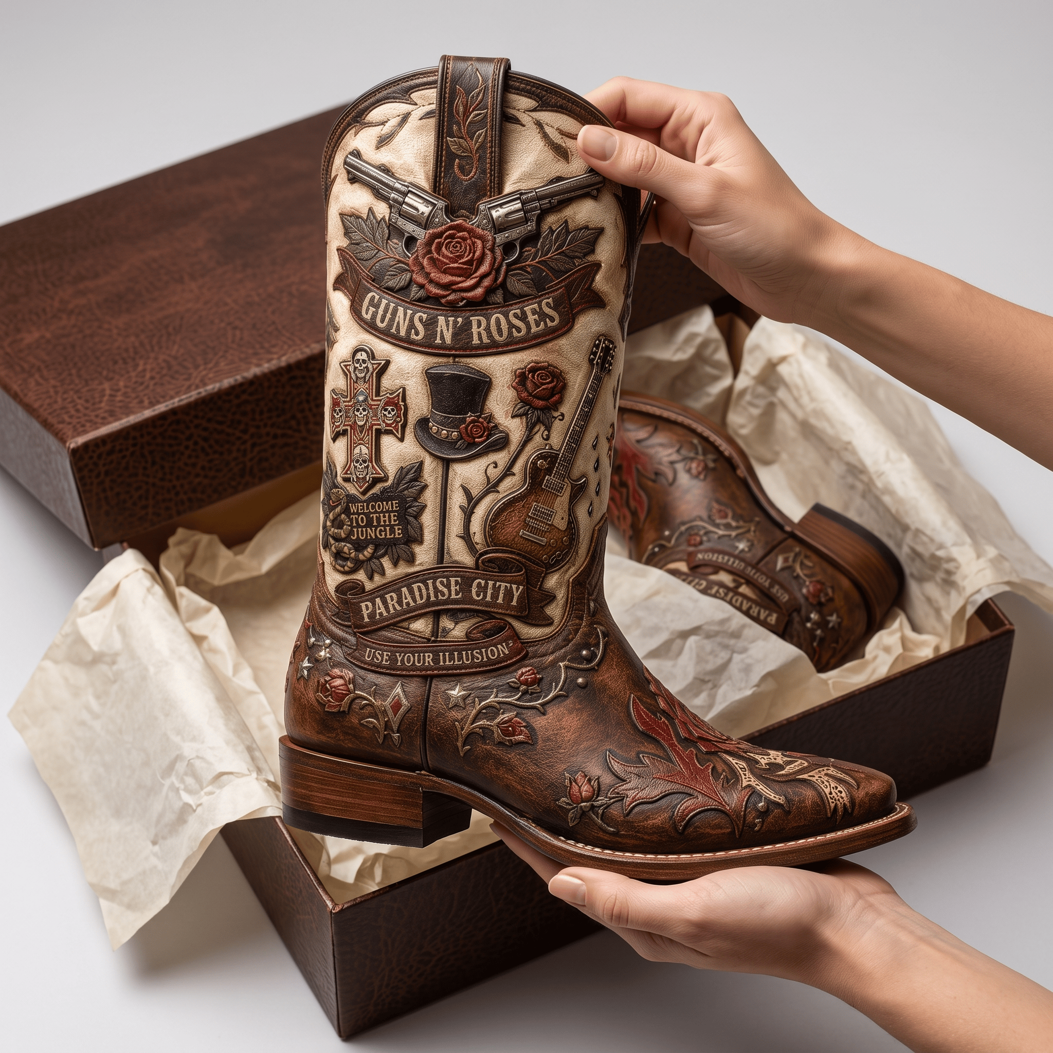 GNR WESTERN COWBOY BOOTS HTTT