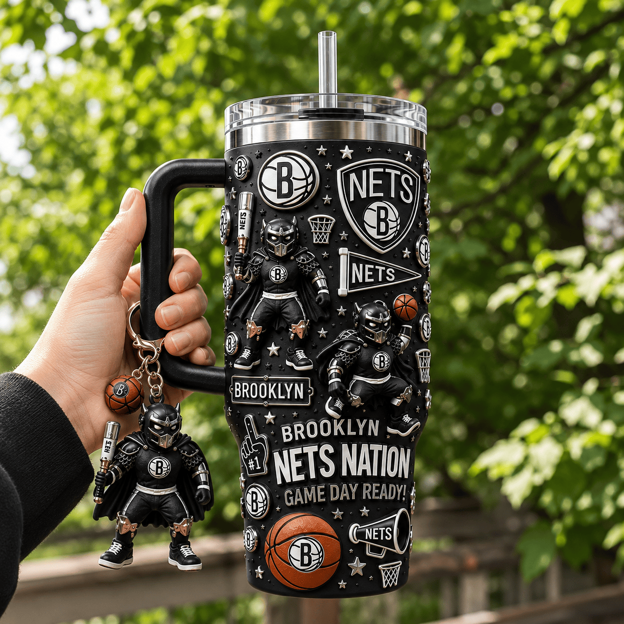 BLNS 40oz Tumbler With Handle DNBN
