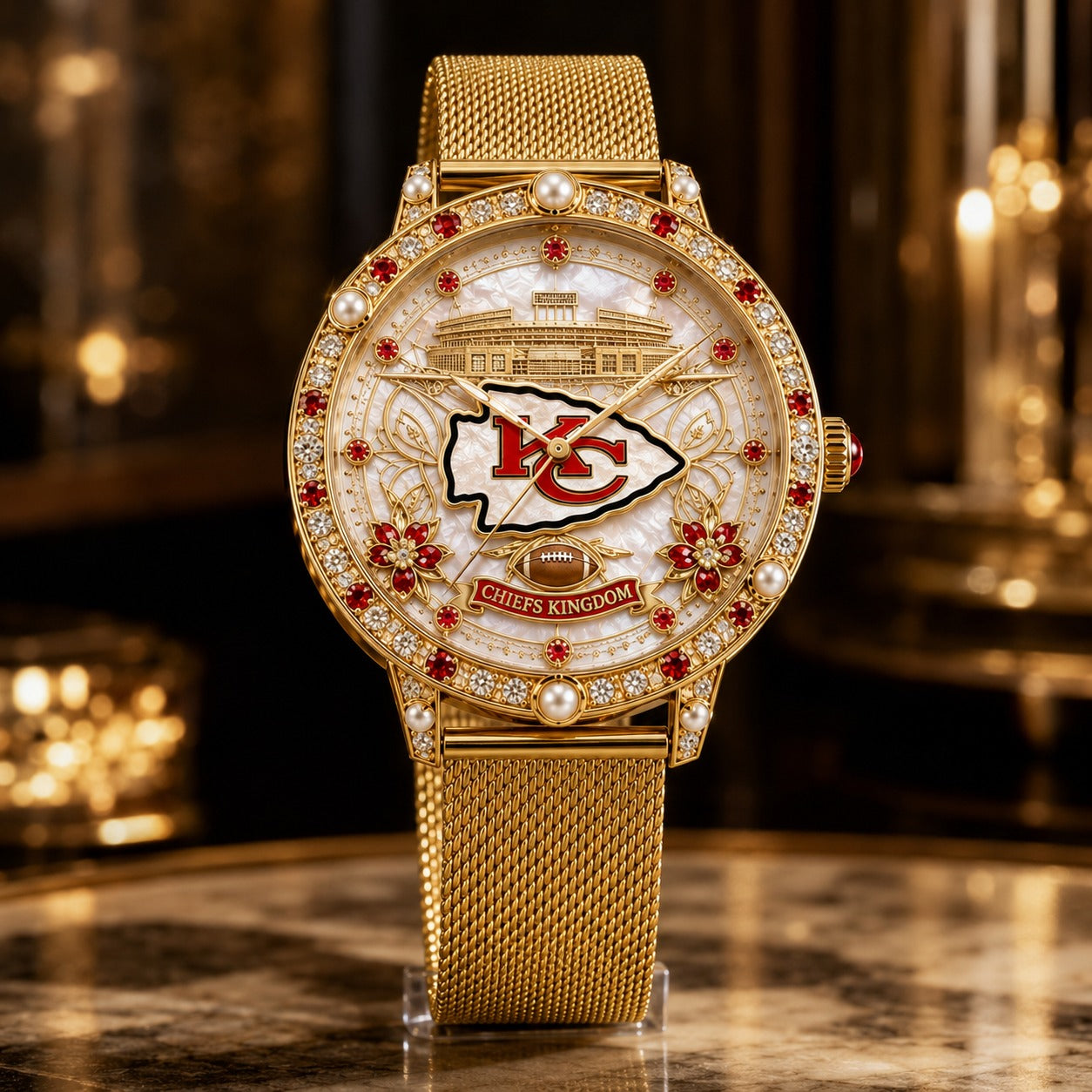 KCC Premium Kansas City Chiefs Watch NTVA